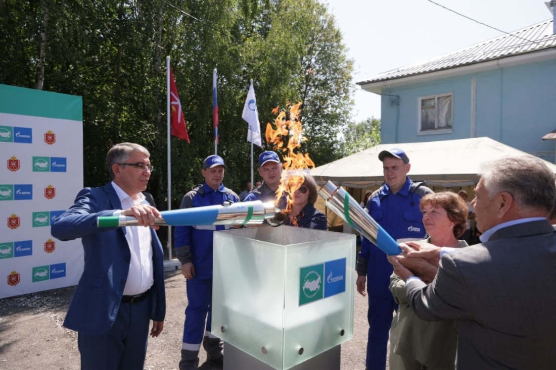Торжественная церемония «Эстафета газа»
