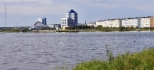 На берегу озера Янтарное