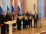 Заместитель генерального директора ООО «Газпром добыча Оренбург» Николай Харитонов на церемонии награждения (четвертый слева)