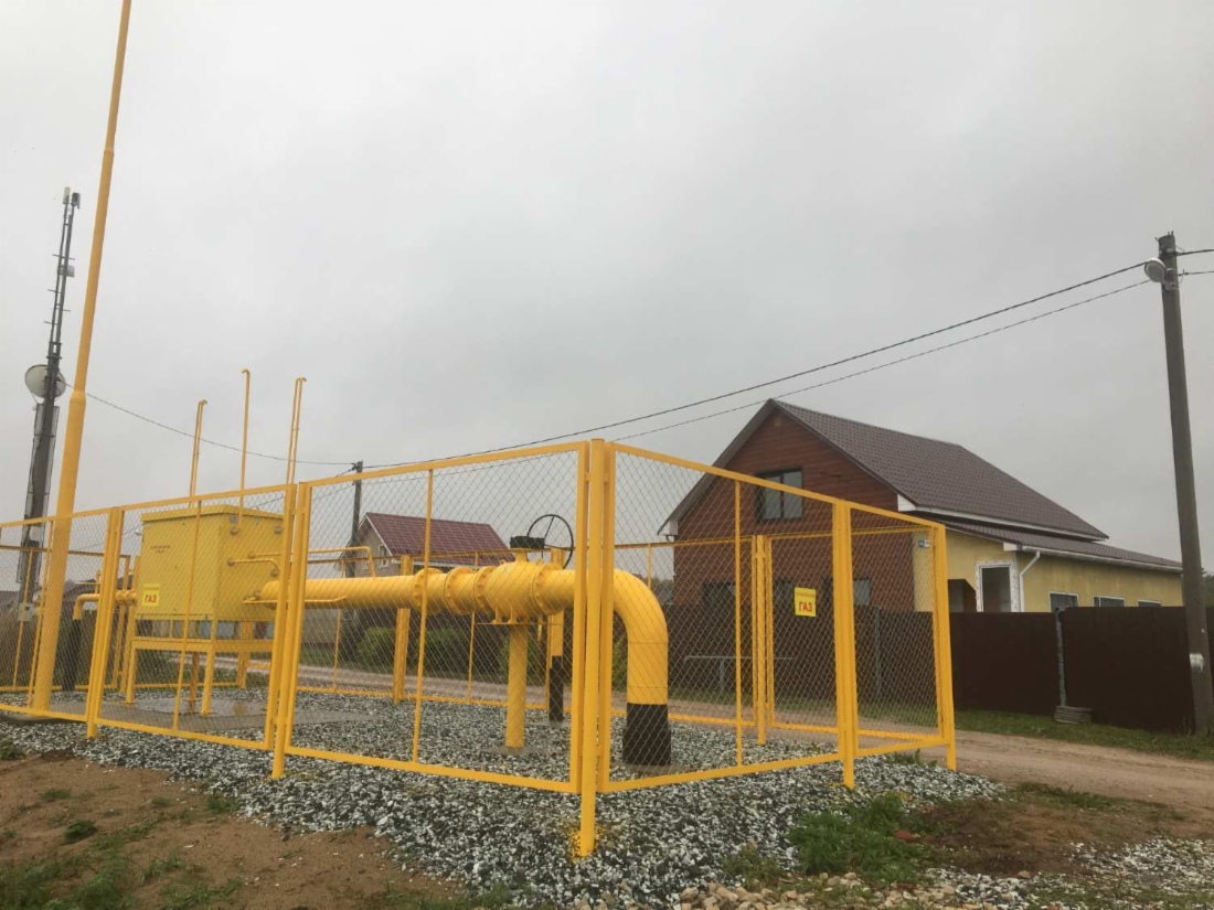 Газовые сети и пункт редуцирования газа в деревне Трушковы, Кировская область