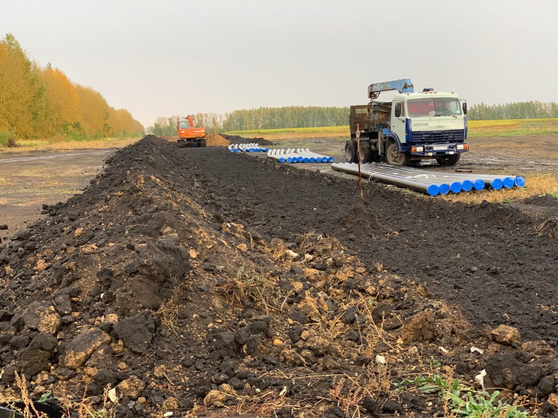Строительство нового газопровода в Городищенском районе