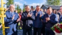 Генеральный директор АО «Газпром газораспределение Петрозаводск» Юрий Азаров, Глава Республики Карелия Артур Парфенчиков, генеральный директор Группы Газпром межрегионгаз Сергей Густов, первый заместитель Председателя Совета Федерации Андрей Турчак