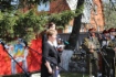 Глава администрации поселения Сосенское Татьяна Тараканова на митинге у Обелиска павшим воинам на территории поселения Сосенское в преддверии Дня Победы