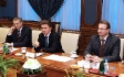 Алексей Миллер во время встречи с Президентом, генеральным директором Petrovietnam До Ван Хау